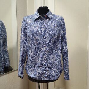 Blue Floral Boden Button Down Shirt